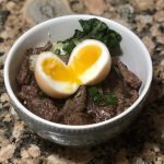 yakiniku don with soft boiled egg