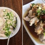 chinese poached chicken in two styles