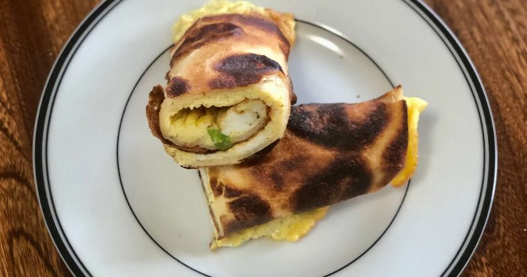 Breakfast Egg Wrap in 10 minutes Asian Fusion Style