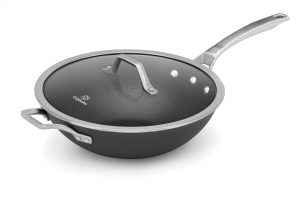 caphalon flat bottom wok with lid