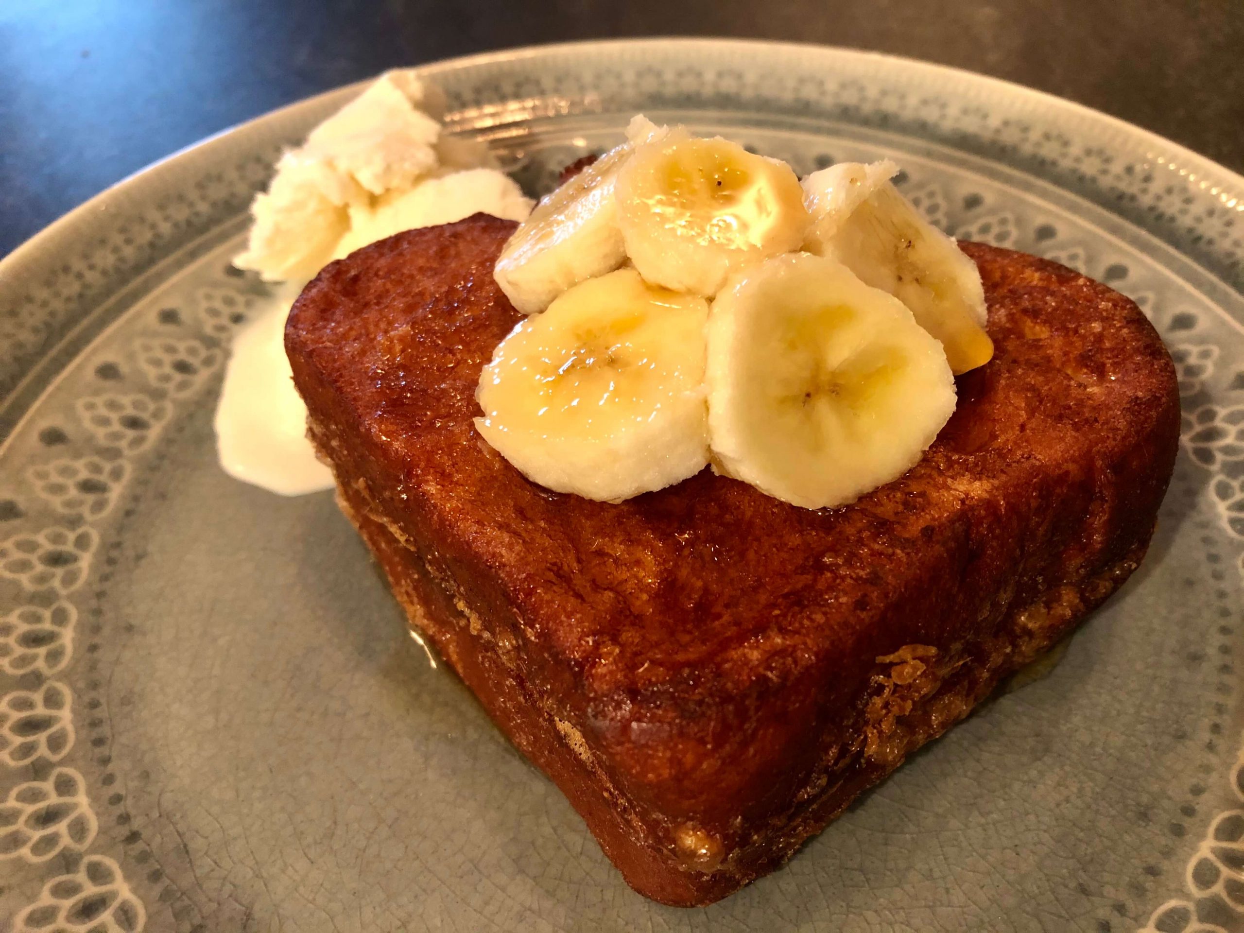 Hong Kong Style French Toast Stuffed with Banana & Peanut Butter